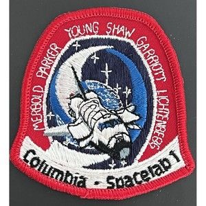NASA Columbia Spacelab 1 Merbold, Parker, Young, Shaw, Garriott...Mission Patch